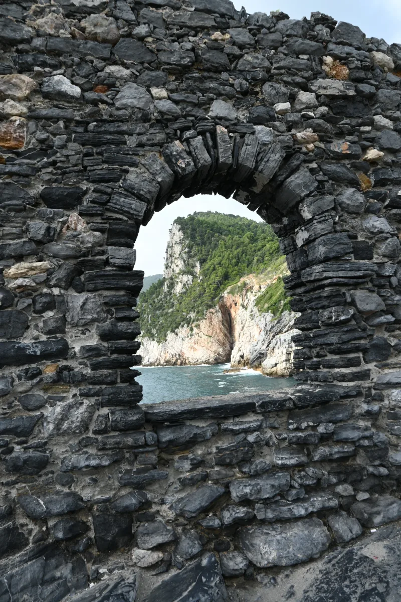 Stone archway perspective